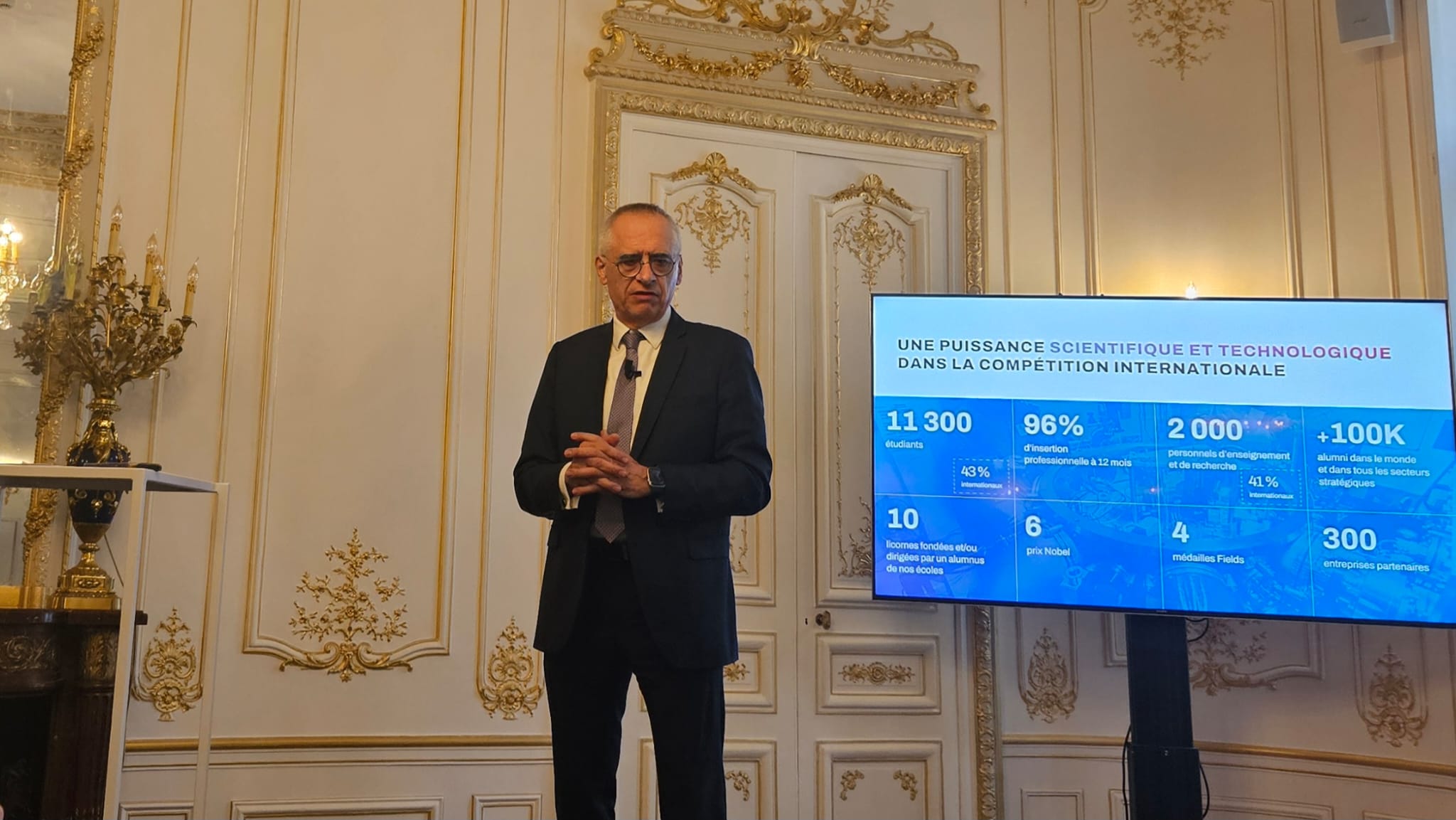 Thierry Coulhon a présenté la feuille de route stratégique d'IP Paris